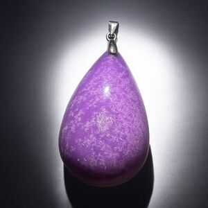 Phosphosiderite Crystal Pendant Silver 925‎ (#6)